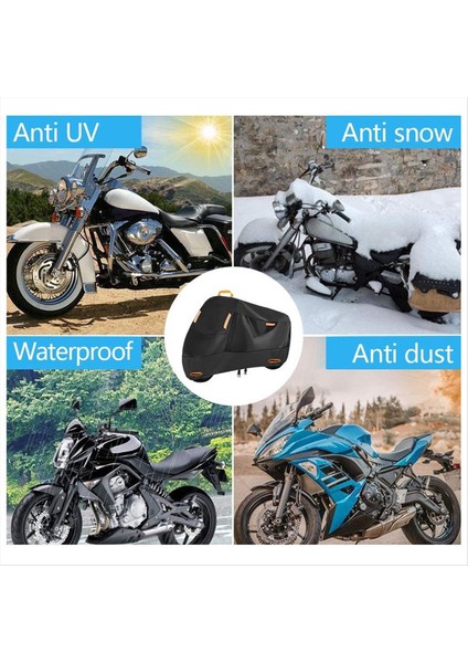 Motosiklet Örtüsü Su Geçirmez Tüm Sezon Toz Geçirmez Uv Koruyucu Açık Scooter 210D Aşınmaya Dayanıklı Motosiklet Örtüsü L (Yurt Dışından) modelleri