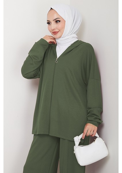 Kapüşonlu Oysho Ikili Takım 1609 - Mint