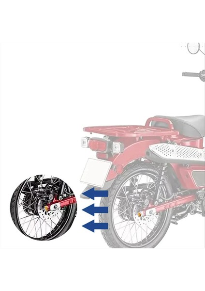 Motosiklet Zinciri Ayar Somunları Honda CT125 Avcısı Yavru Trail 125 Dax ST125 Msx 125 Grom Maymun (Kırmızı) (Yurt Dışından) indirimleri