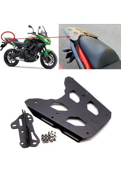 Motosiklet Arka Bagaj Rafı Taşıyıcı Destek Raf Kuyruk Bagaj Tutucu Braketi Kawasaki Için 650 VERSYS650 (Yurt Dışından) fiyatları