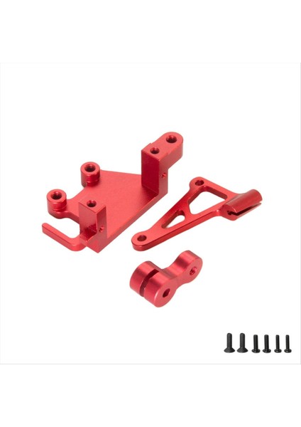 Kaliper Servo Montaj Servo Braketi LOS261013 Losı 1/4 Promoto-Mx Motosiklet LOS06000 LOS06002 Kırmızı (Yurt Dışından)