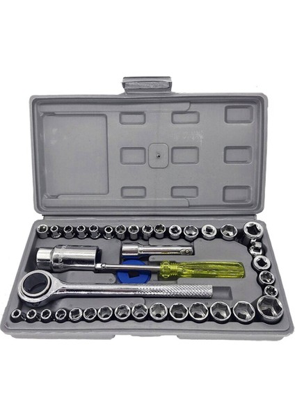 40 Adet Anahtarı Soket Seti Için Uygundur Manuel Sökme ve Montaj Otomobil ve Motosiklet Araçları (Yurt Dışından)