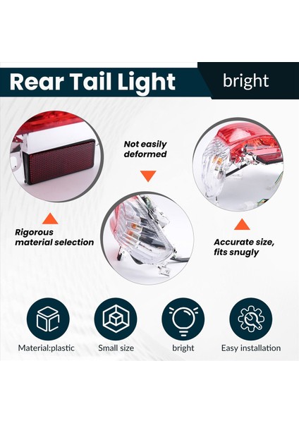Motosiklet Kuyruk Lambası Için Gy6 Scooter 50CC Arka Kuyruk Işık LED Dönüş Sinyali Gösterge Lambası Çin Taotao Güneşli (Yurt Dışından) indirimleri