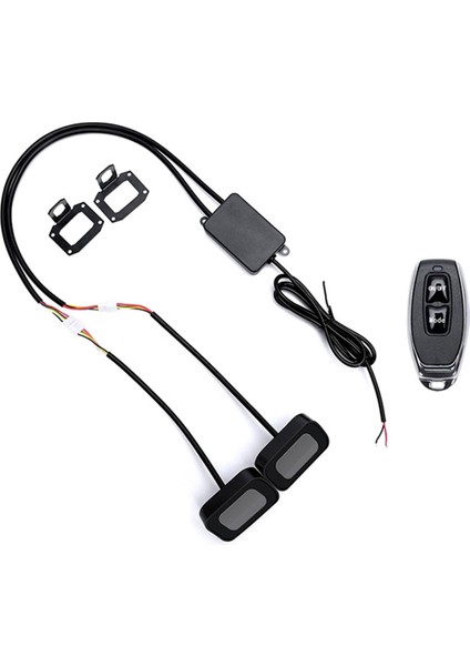 Motosiklet Dekoratif Işık LED Dinamik Şeytan Gözü Işıkları Dikiz Aynası Şeytan Gözü Motosiklet Retrofit Kiti (Yurt Dışından)