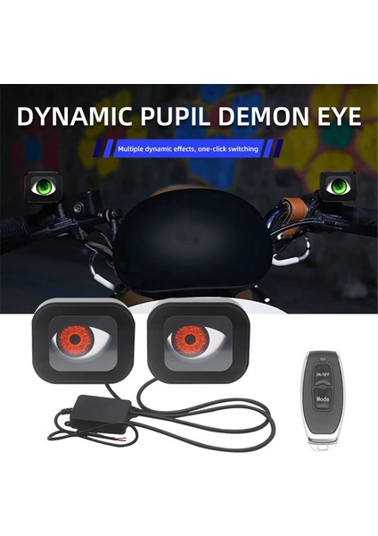 Motosiklet Dekoratif Işık LED Dinamik Şeytan Gözü Işıkları Dikiz Aynası Şeytan Gözü Motosiklet Retrofit Kiti (Yurt Dışından) fiyatları