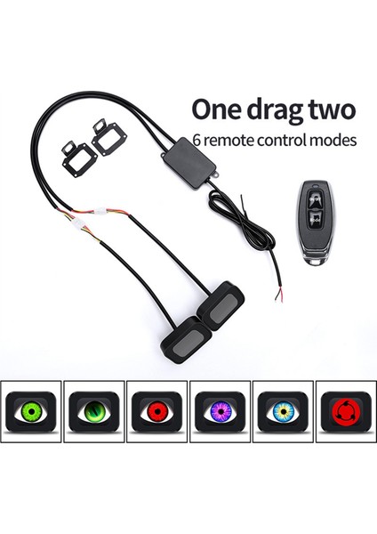 Motosiklet Dekoratif Işık LED Dinamik Şeytan Gözü Işıkları Dikiz Aynası Şeytan Gözü Motosiklet Retrofit Kiti (Yurt Dışından) modelleri