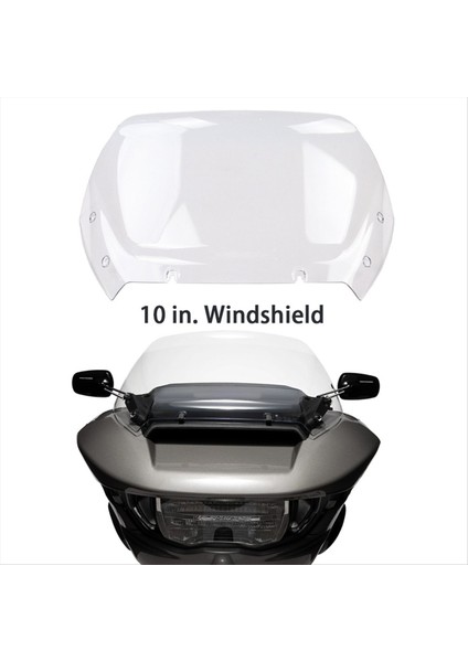 Motosiklet Ön Kaporta Cam 10 Inç Ön Cam Rüzgar Deflektörü Için Harley Sokak Glide Flhx / I Cvo Flhxse 2024- (Yurt Dışından) fiyatları