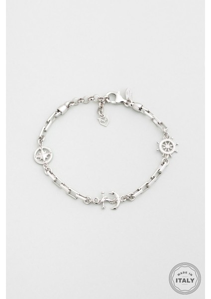 Triton Italyan 21 cm Gümüş Erkek Zincir Bileklik