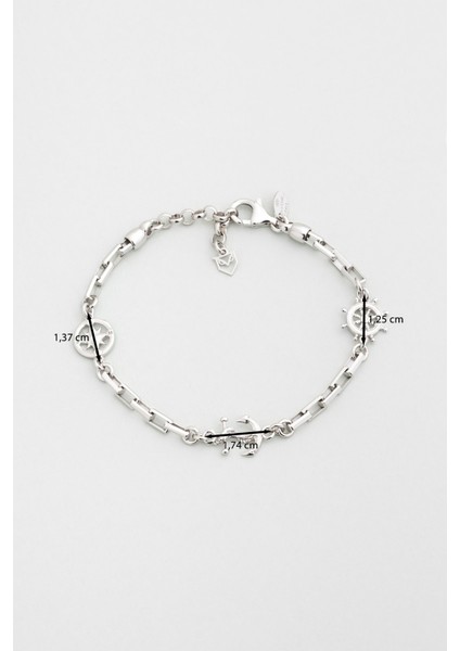 Triton Italyan 21 cm Gümüş Erkek Zincir Bileklik modelleri