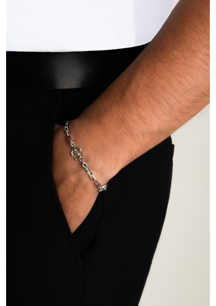 Triton Italyan 21 cm Gümüş Erkek Zincir Bileklik fırsatları