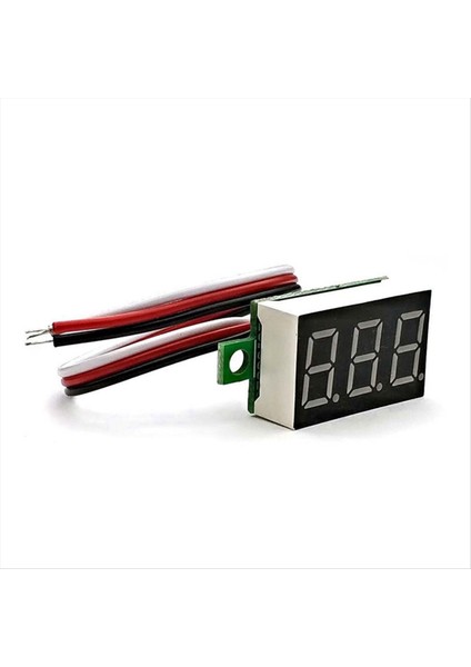 Dc Dijital Voltmetre Kafaları 0.36 Inç LED Dijital Voltmetre Dc 0-30.0 V Motosiklet Voltmetre Üç Telli (Yurt Dışından) fırsatları