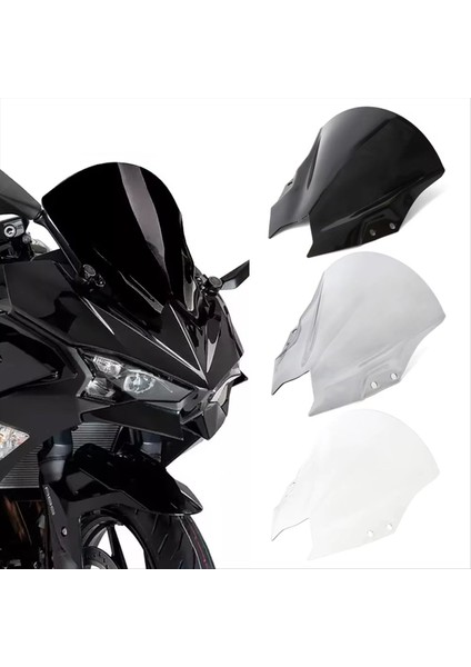 Motosiklet Cam Cam Rüzgar Kalkanı Koruyucu Kawasaki Ninja 500 Için Ninja 500 Se 2024 2025 Şeffaf (Yurt Dışından) fiyatları
