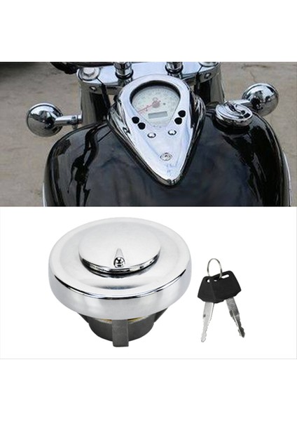 Motosiklet Yakıt Kapağı Depo Kapağı Anahtarlı Kilit Yamaha XVS125 250 400 650 950 1100 Dragstar XV1700 Yol Yıldızı (Yurt Dışından) fırsatları