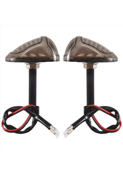 12V Sarı Aydınlatma Motosiklet Göstergeleri Flaşör 9 LED Motosiklet Bir Çift Piranha Işık Flaşör Dönüş Sinyal Işığı (Yurt Dışından)