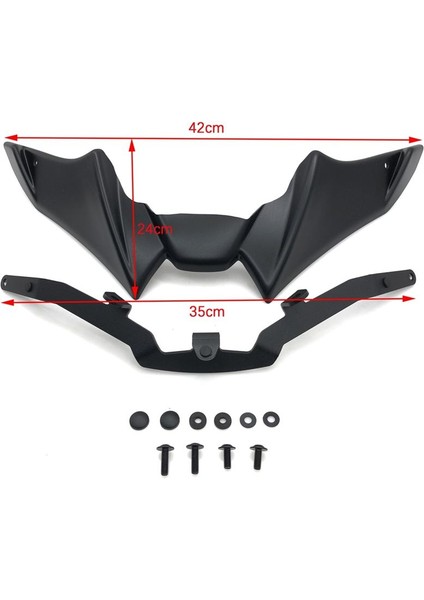 Motosiklet Ön Kaporta Aerodinamik Winglet Alt Kapak Siyah Sabit Rüzgar Kanat Yamaha Mt-09 V3 2021 2022+ (Yurt Dışından) modelleri