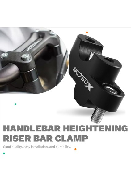 1 Çift Honda NC750X Alüminyum Gidon Yükseltme Yükseltici Yuvarlak Kelepçe Dağı Motosiklet Aksesuarları (Yurt Dışından) fırsatları