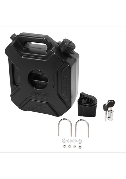 2 Set 5l Litre Siyah Yakıt Tankı Can Araba Motosiklet Yedek Benzin Yağ Tankı Yedekleme Jerrycan Yakıt-Testiler Teneke Kutu ile Kilit Anahtarı (Yurt Dışından) indirimleri