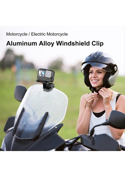 Puluz Motosiklet Braketi Klip Gopro / Djı / INSTA360 Spor Kamera Çok Fonksiyonlu Braketi (Yurt Dışından) fırsatları
