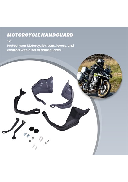 Motosiklet Handguard El Koruma Rüzgar Kalkanı El Muhafızları Voge Valico DS900X DSX900 900DSX 2024 2025 Duman Gri (Yurt Dışından) modelleri
