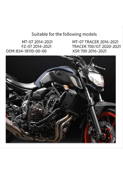 B34'ÜN-18110-00-00 Motosiklet Vites Kolu Vites Kolu Yamaha Mt-07 Fz-07 Tracer 700 Xsr 700 2014-2021 (Yurt Dışından) modelleri