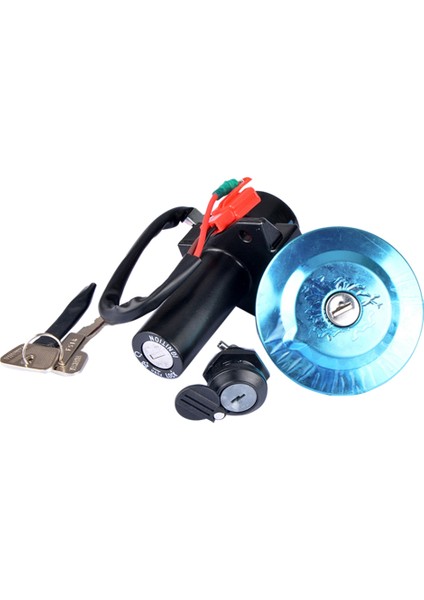 Motosiklet Scooter YBR125 Elektrikli Kontak Anahtarı Kilit Seti Güç Kapı Kilidi Deposu Kapağı Yamaha 125CC Ybr 125 (Yurt Dışından)