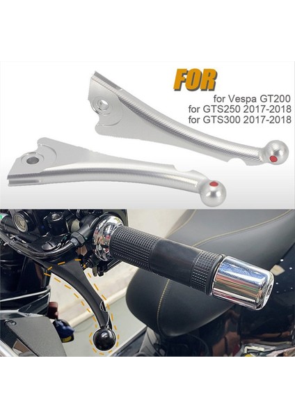 Motosiklet Modifiye Debriyaj Fren Kolu Vespa Gt 200 Gts 250 300 2017-2021 Debriyaj Kolu Motosiklet Parçaları Gümüş (Yurt Dışından) indirimleri