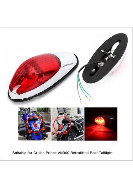 Motosiklet Fren Lambası Kuyruk Lambası Arka Gösterge Honda Shadow VLX400 MAGNA250 (Yurt Dışından) fiyatları