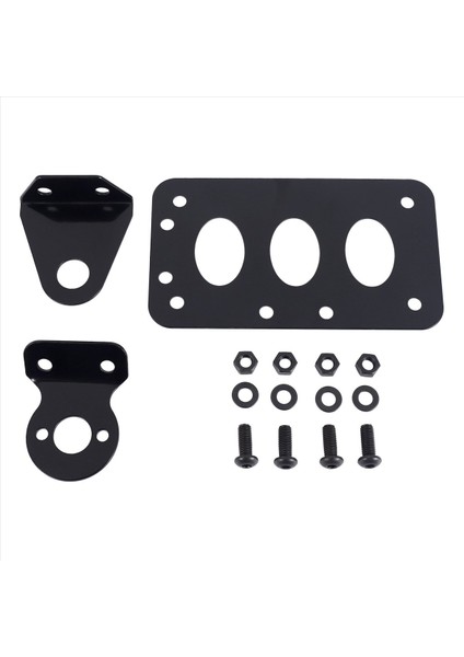 Siyah Motosiklet Yan Dağı Plaka Braketi Bobber Chopper Için Fit Harley Sportster Stop Lambası CB750 XS650 Kuyruk Lambası (Yurt Dışından)