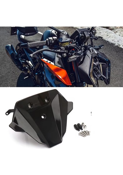 Motosiklet Aksesuarları Spor Cam Rüzgar Ekran Siperliği Viser Kiti 990 Duke 990 Duke 990 Duke 2024-ŞEFFAF (Yurt Dışından) fiyatları