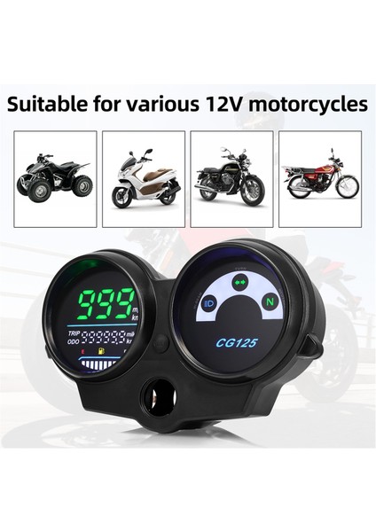 LED Dijital Motosiklet Hız Göstergesi CG125 2000-2008 Fan 125 Titan 125 2013 Brezilya Honda Motosiklet Paneli Için Gösterge Paneli (Yurt Dışından) modelleri