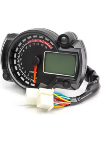 Otosiklet Modifikasyon Aksesuarları Motosiklet Evrensel Alet Su Geçirmez LCD Dijital Kilometre Sayacı Hız Göstergesi 1set (Yurt Dışından)