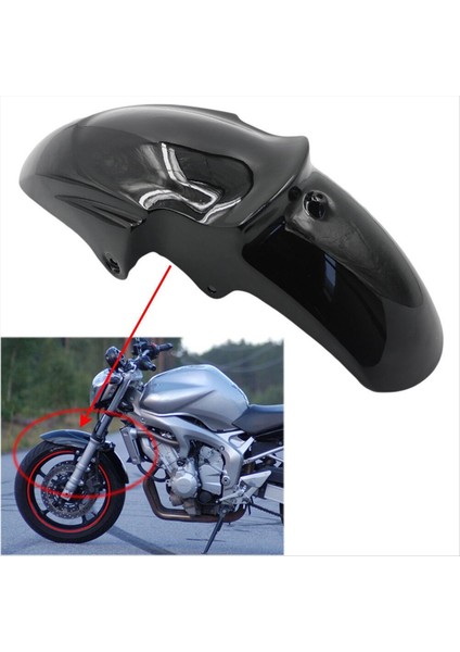 Motosiklet Ön Tekerlek Çamurluk Çamurluk Çamurluk Kapak Yamaha FZ6N FZ6S Fazer Xj6 2004 2005 2006 Fz6 Fz 6n 6s Siyah (Yurt Dışından) indirimleri
