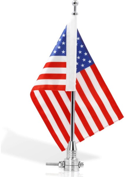 Evrensel Motosiklet Dekorasyon Ayarlanabilir Kutup Dağı Bayrağı Dyna Sokak Glide Yol Kral Krom (Yurt Dışından) fiyatları