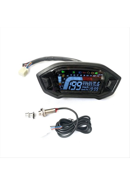 Evrensel Motosiklet Modifikasyon Parçaları LCD Yüksek Çözünürlüklü Gösterge Paneli, Kilometre Sayacı, Hız Göstergesi, Takometre (Yurt Dışından) modelleri