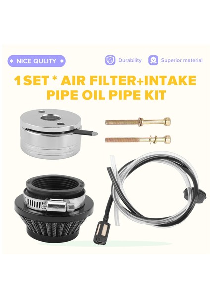 42MM Hava Filtresi Emme Borusu Petrol Borusu Kiti 47CC 49CC Süper Çocuk Motosikleti Yükseltme Kiti Mini Kir Bisiklet Atv Quad Hava Filtresi, E (Yurt Dışından) fırsatları