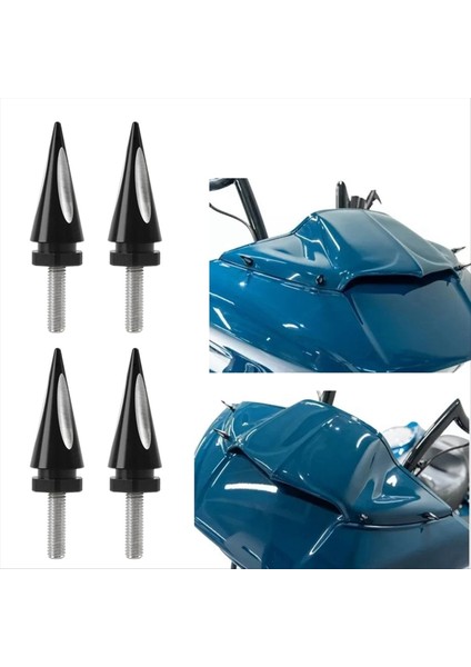 4 Adet Motosiklet Ön Cam Trim Cıvata 1998-2024 Harley Touring Yol Glide Fltrx Fltru Özel (Yurt Dışından) modelleri