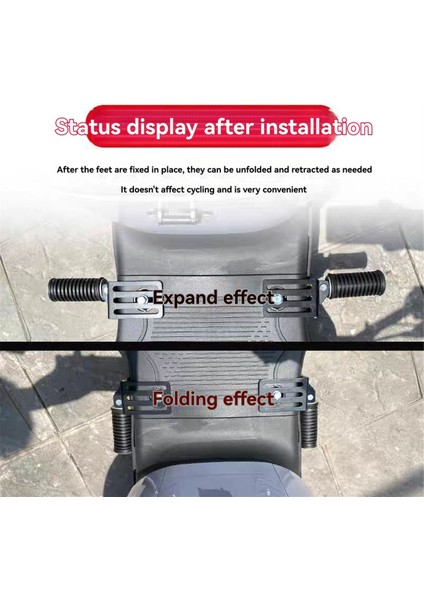 Katlanabilir Metal Motosiklet Ayak Mandalları - Gelişmiş Sürüş Deneyimi Için Rahat Sokak Seyir Pedalları 2 Adet (Yurt Dışından) modelleri