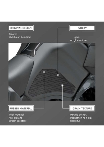 Motosiklet Tankı Pedleri Tankı Anti-Skid Yan Pedleri Anti-Scratch Koruyucu Çıkartmalar Kawasaki Klr 650 KLR650 (Yurt Dışından) modelleri