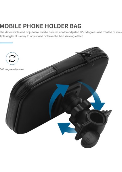 Motosiklet Bisiklet Gidon 5.5 Inç Su Geçirmez Çanta Kılıf Cep Telefonu Gps Dağı Tutucu (Yurt Dışından) modelleri