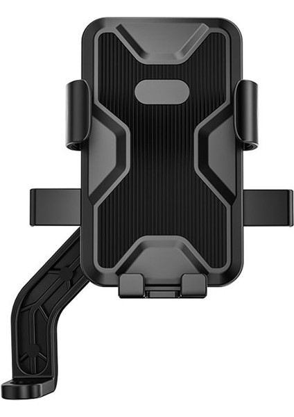 Için MT56 Motosiklet Dağı Yeni Motosiklet Telefon Tutucu Bisiklet Navigasyon Braketi Dikiz Aynası Telefon Tutucu Dikiz Aynası Siyah (Yurt Dışından)