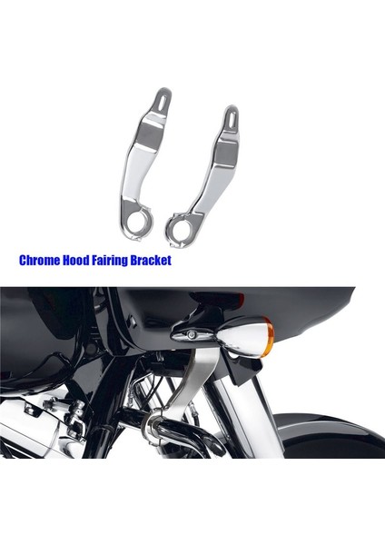 1 Çift Motosiklet Hood Braketi Için Harley Yol Glide Fltru Fltrx Fltrxs Fltruse 2015-2023 Fairing Destek Montaj Kiti, Bir (Yurt Dışından) fiyatları