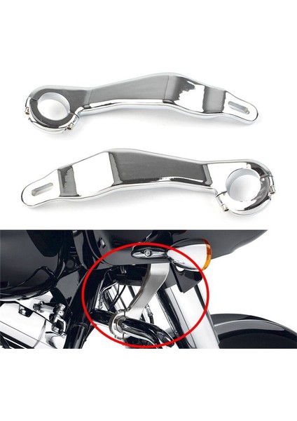 1 Çift Motosiklet Hood Braketi Için Harley Yol Glide Fltru Fltrx Fltrxs Fltruse 2015-2023 Fairing Destek Montaj Kiti, Bir (Yurt Dışından) fırsatları