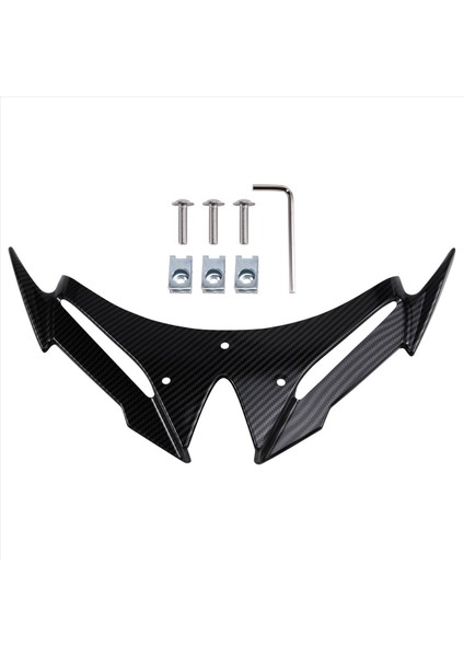Motosiklet Ön Çamurluk Dekorasyon Burun Gaga Kawasaki NİNJA500 Ninja 500 2024-2025 Downforce Hava Deflektörü, C (Yurt Dışından)