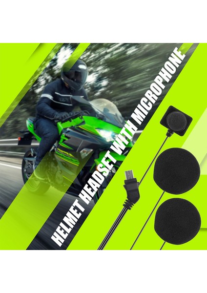 Yarım Kask ve Tam Kask Motosiklet Kask Bluetooth Kulaklık Mikrofon Hoparlör Kulaklık Aksesuarları (Yurt Dışından) indirimleri