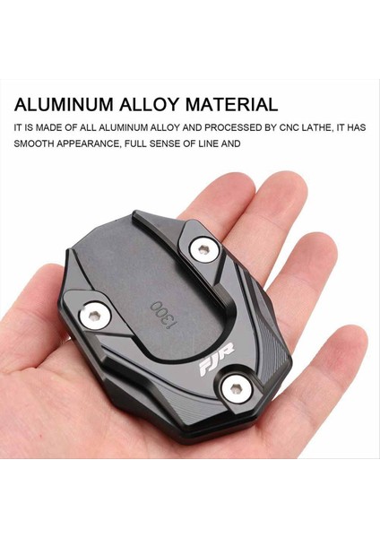 Motosiklet Kickstand Pad Yamaha FJR1300 Fjr 1300 2001-2019 Yan Standı Plaka Uzatma Pad Siyah (Yurt Dışından) modelleri