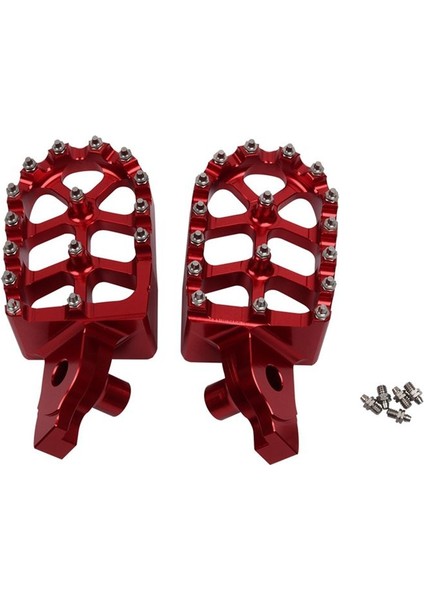 Footpeg Ayak Kazıklar Dayanağı Peda Suzukı RMZ250 Rmz 250 2007-2009 RMZ450 Rmz 450 2005-2007 Motosiklet Footrest Kırmızı (Yurt Dışından) indirimleri