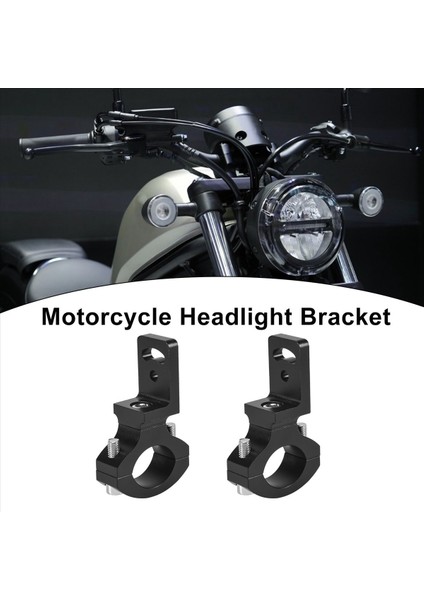 2 Adet Evrensel Gidon 22 25MM 7/8 Inç Motosiklet Far Braketi Spot Tutucu Boru Kelepçesi Cafe Racer Chopper Için (Yurt Dışından) fırsatları