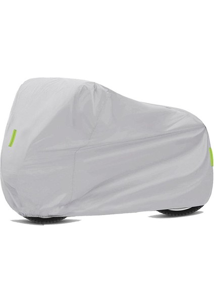 Evrensel Motosiklet Örtüsü Toz Geçirmez Motosiklet Örtüsü Motosiklet Malzemeleri Gümüş Gri (Yurt Dışından)