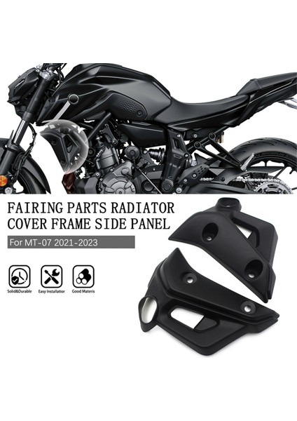 Yamaha Mt-07 2021-2024 Motosiklet Aksesuarları Için Motosiklet Radyatör Çerçevesi Yan Kaplama Paneli Kapağı (Yurt Dışından) modelleri