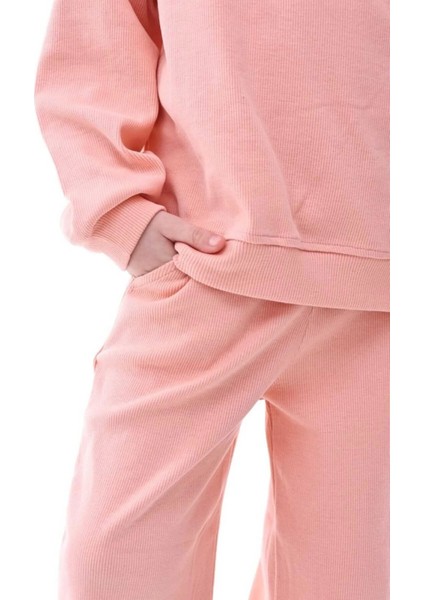 Kyex Kız Çocuk Alt Üst Kaşkorse Pamuklu Eşofman Takımı fırsatları